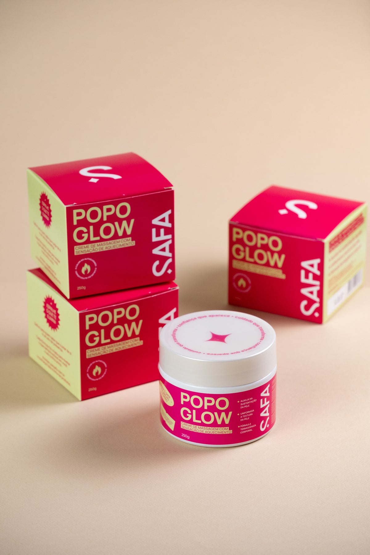 Popo Glow · Creme para Bumbum com Sensação de Aquecimento 250g